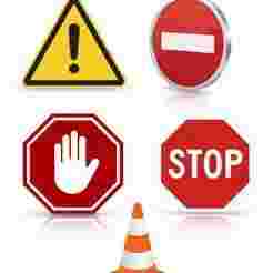 3D Traffic Signs Package - Cone, Stop, Counter and Caution