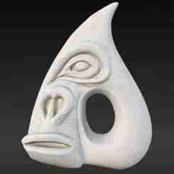 Abstract gorilla face