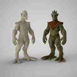 Alien Figure and Cubic Version