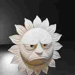 Annoyed Sunflower Mask