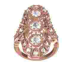 Antique Art Deco Filigree Engagement Ring 3