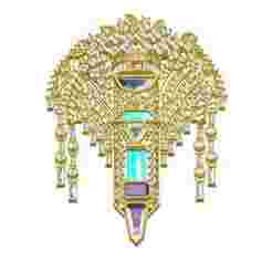 Antique Art Deco Style Diamond Brooch