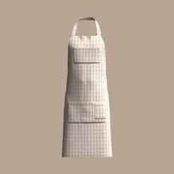 Apron-Checked  | Marvelous / Clo3d / obj / fbx