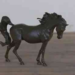 Arabian Horse 3D Model – High Quality Sculpture
