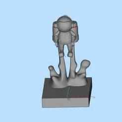 Astronaut ornaments scene model