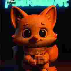 🦊 "Autumn Fox" Chibi Figure (STL)