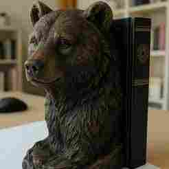 BEAR BOOK HOLDER / DECOR / STATUE