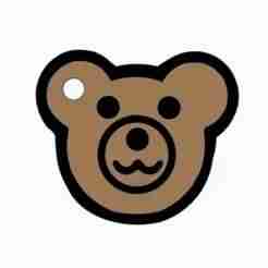 Bear Head Keychain