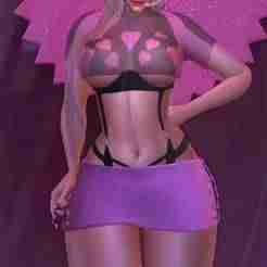 Beautiful Outfit of 3 Pieces skirt corset top