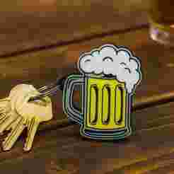 beer keychain