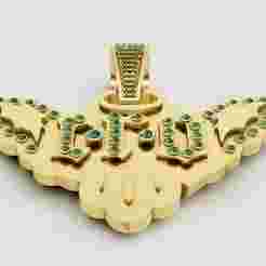 Bird pendant design 3D printable model