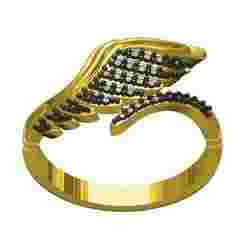 Black Diamond Devil Wing Ring