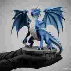 Blue Dragon - 3D Printable Model
