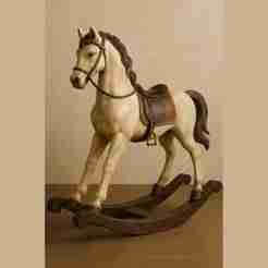 Caballo mecedor figura decoración navidad