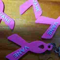 CANCER DE MAMA Lazo Key Ring