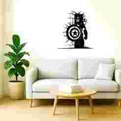 captain america wall decor