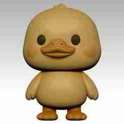CARTOON DUCK 3D SCULPTURE