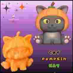 Cat Pumpkin Hat