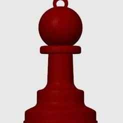 CHESS PAWN KEYCHAIN