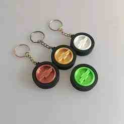Chevrolet Gyroscope Tire Keychain – Rotating Logo