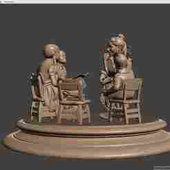 children studying at school