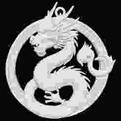 Chinese Dragon Medallion