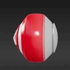 Classic Patriotic Shield Keyring - Red, White & Blue Star Accessory STL File