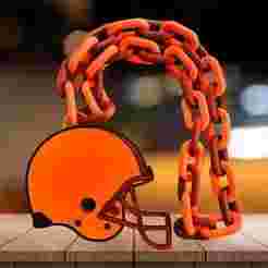 CLEVELAND BROWNS NFL HELMET CHAIN