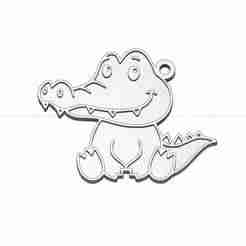 Crocodile Key Ring - Safari