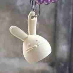 Cute Bunny Keychain 3D Print Model