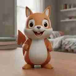 Cute Squirrel STL file
