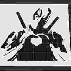 Deadpool t-shirt stencil
