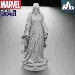 Death Character Statue FanArt – Marvel Inspired | 3D Printable Figure (136mm)