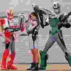 Dennou Keisatsu Cybercops- Helmets