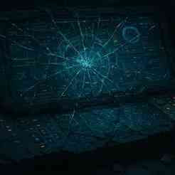 Device01 Broken Control Panel Screen LowPoly LOD