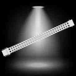 DIAMOND PRONG LINK CUBAN BRACELET