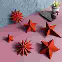 Different 3D star types FREE