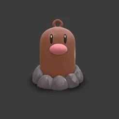 Diglett keychain