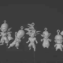 Dragon Ball Z Earth Protectors Keychain/Keychain Pack