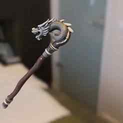 Dragon-Head Magic Staff