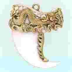 Dragon pendant - Bears claw - Tiger nails - Tiger fang - N851