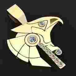 Eagle Bird  PENDANT  3d Printable Model