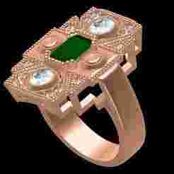 Emerald Cut Diamond Ring