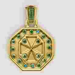 EMERALD PENDANT 3D PRINTABLE MODEL