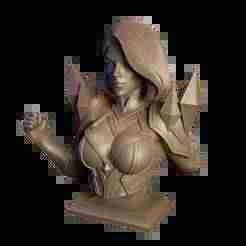 Emma Frost Bust 3D Print