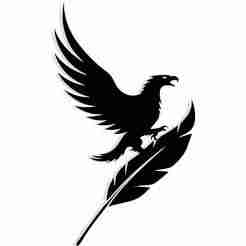 enchanted quill with its feather turning into a winged griffin 2 - 2D/3D Wall Art STL+SVG For CNC Router, Plasma, Waterjet, Laser & 3D Printer