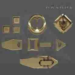 Enforcer Caitlyn Kiramman Accessories Arcane Season 2 League of Legends 3d model for cosplay