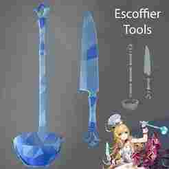 Escoffier Tools - Genshin Impact - Cosplay prop - ACCESSORIES