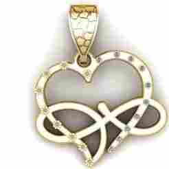 Eternal Love Floral Infinity Pendant