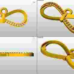 Exquisite Gold Infinity Pendant